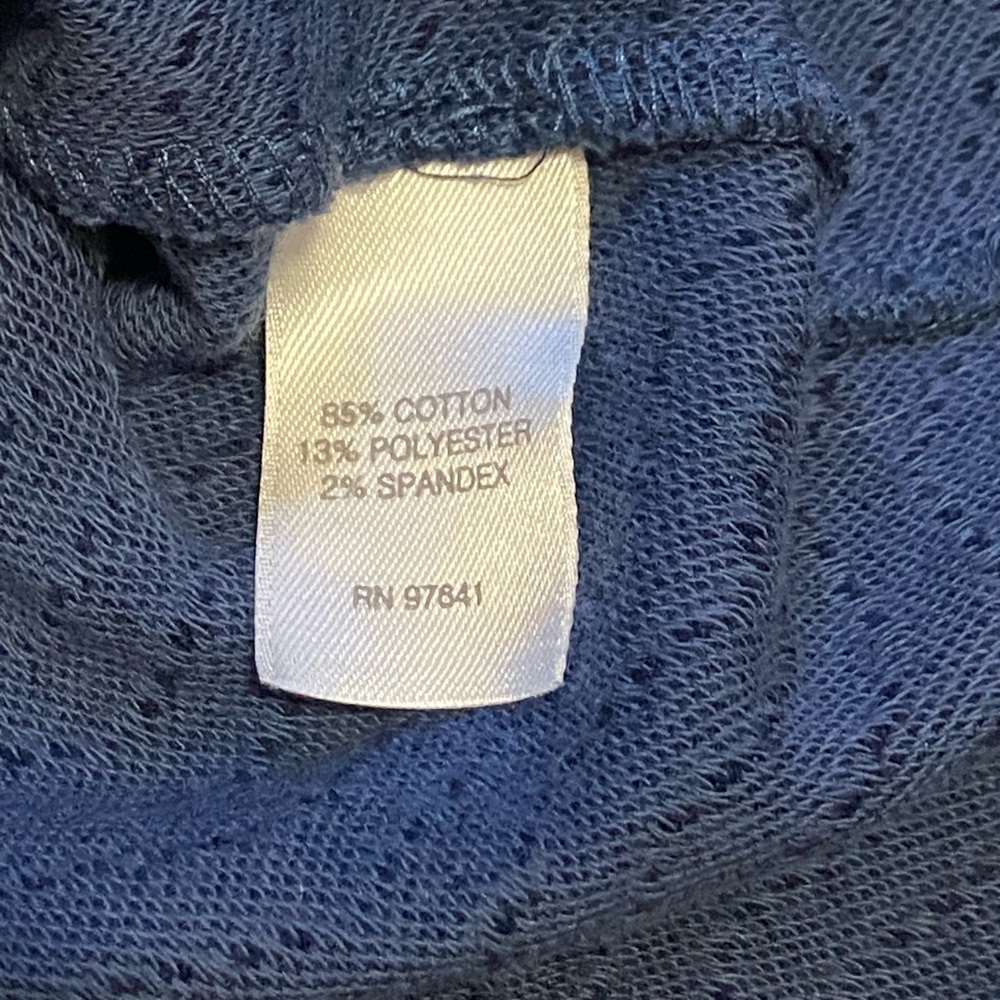J.Jill Blue Textured Wave Knit Long Sleeve Top Size M - Picture 5 of 5